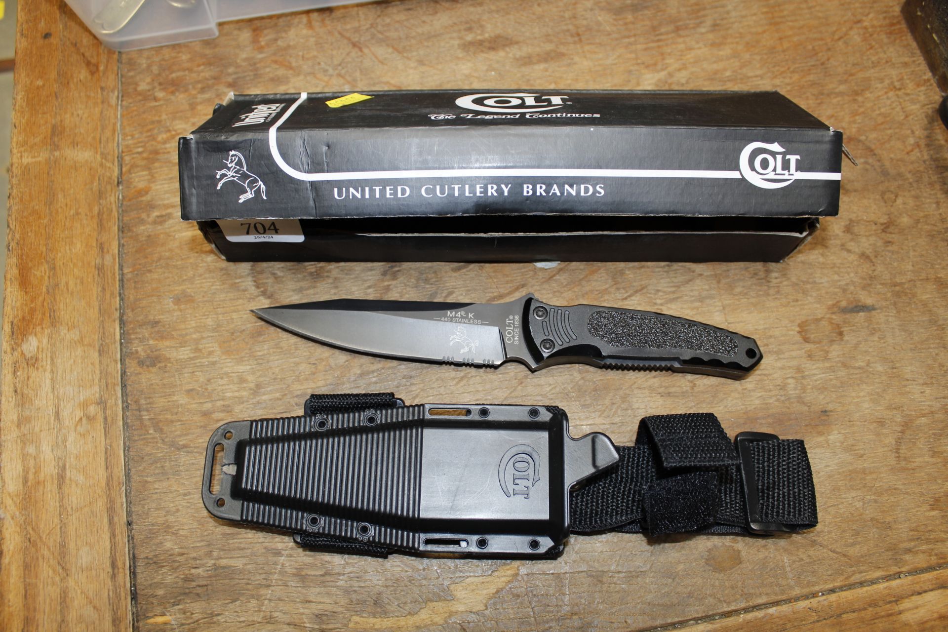 A boxed Cult knife