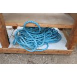 A length of blue rope