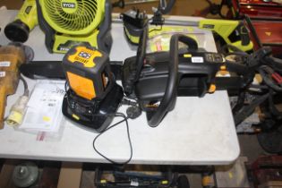 A McCulloch L58CS cordless electric chainsaw with