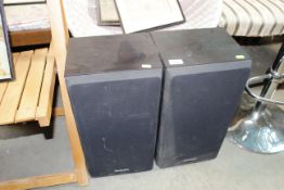 A pair of Techniks speakers