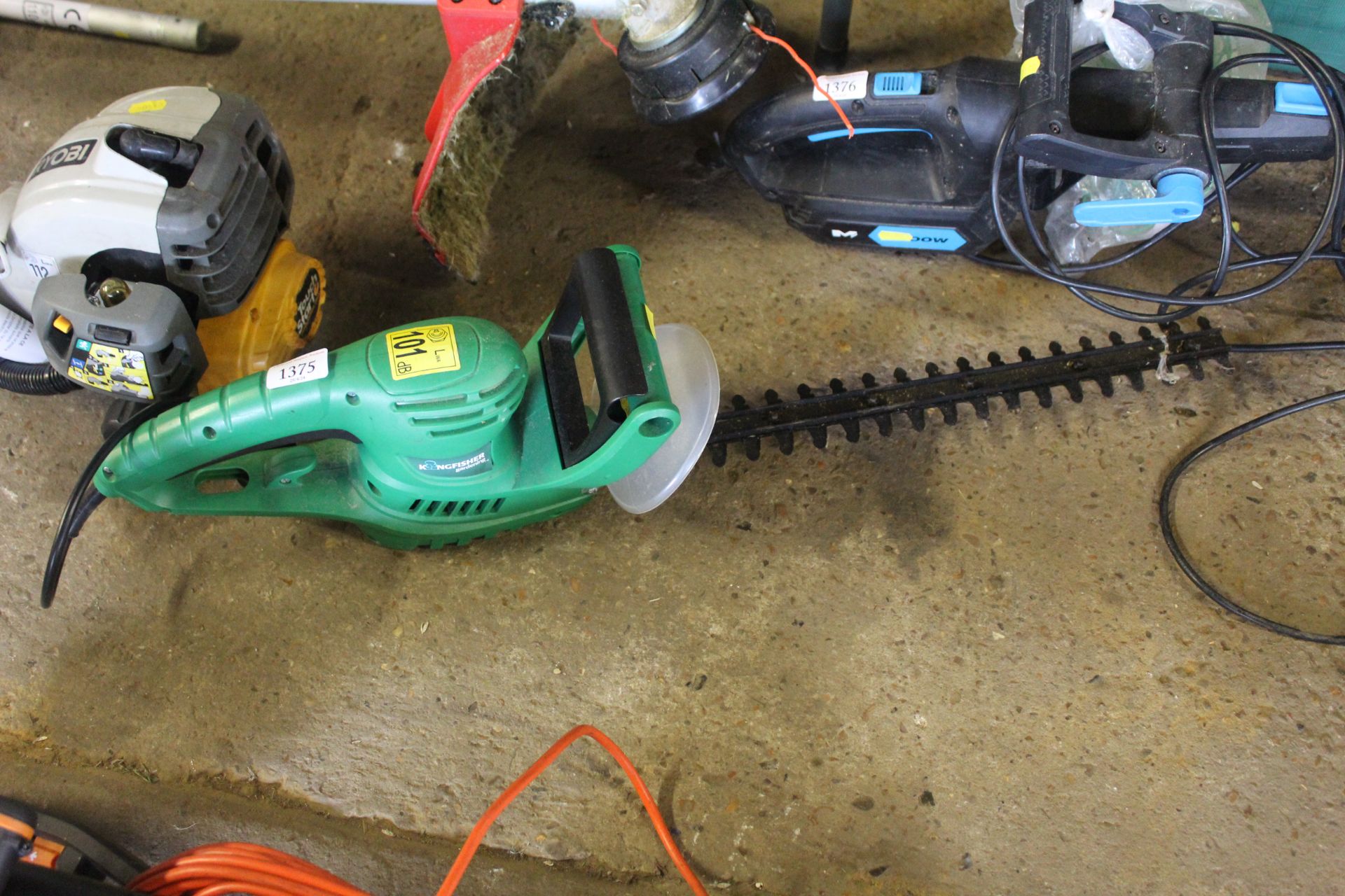 A Kingfisher electric hedge trimmer