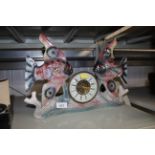A china fish decorated clock