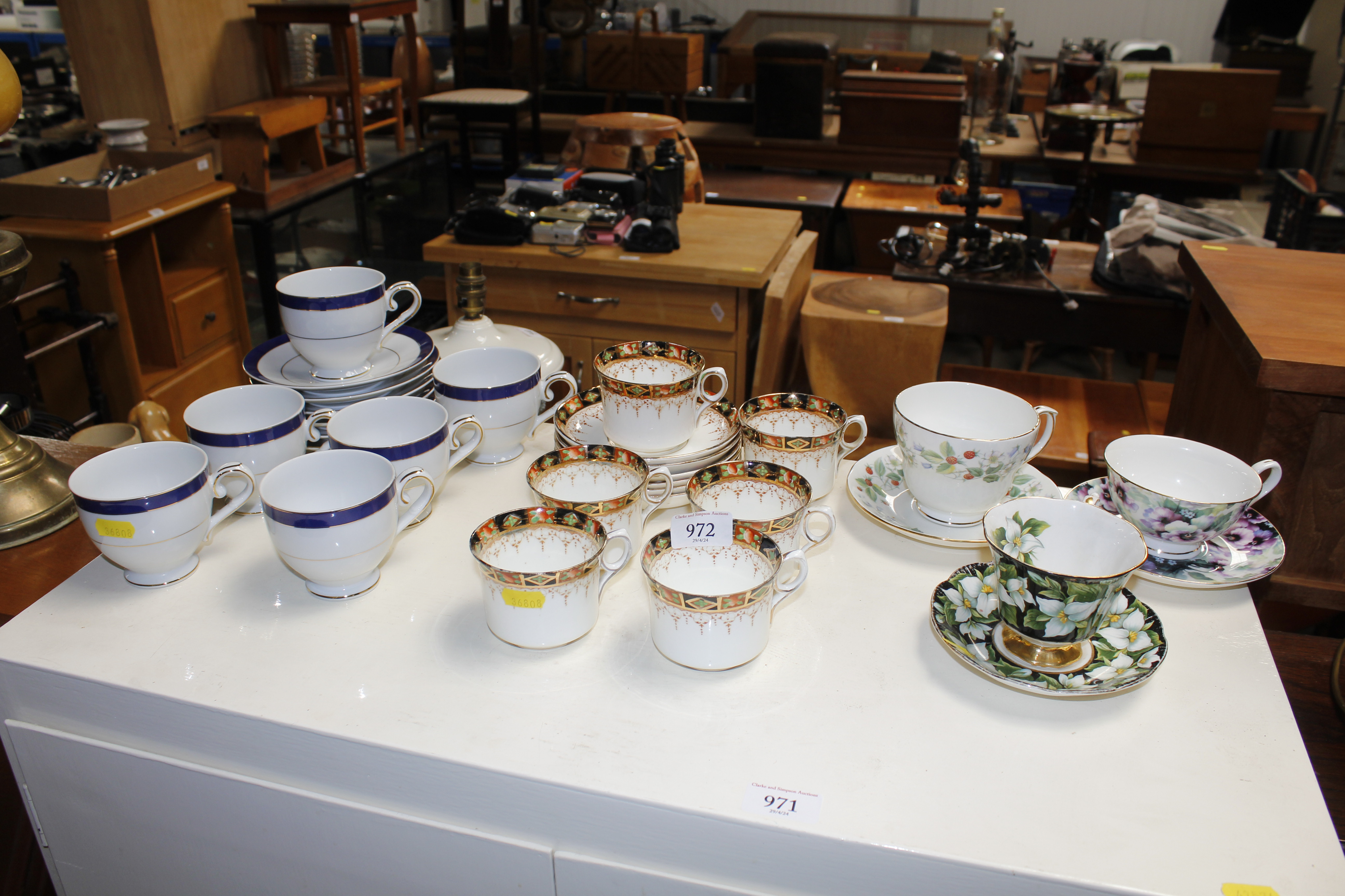 A collection of various teaware to include Royal A