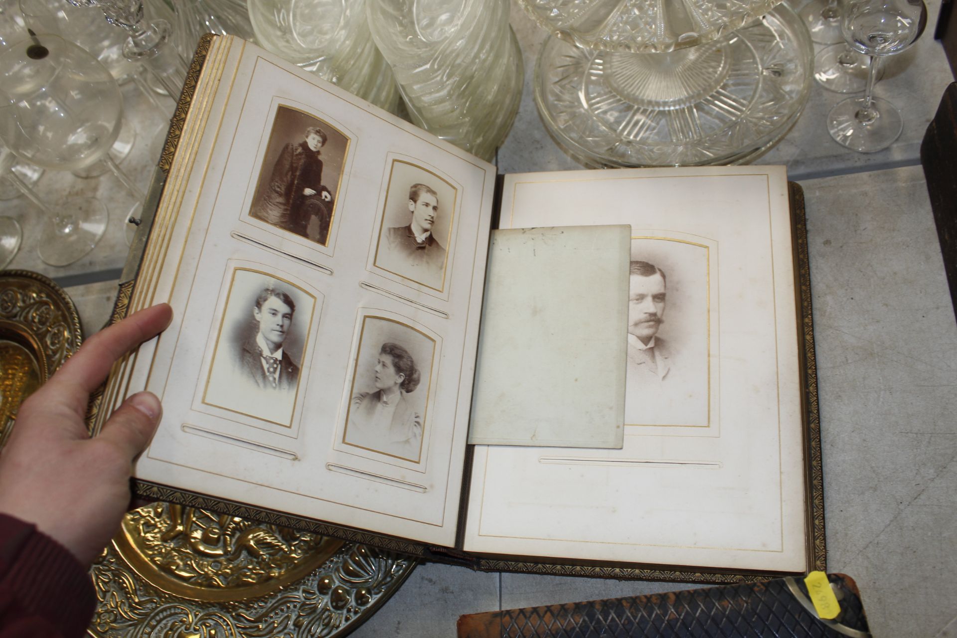 Three Victorian photograph albums and contents - Image 2 of 4