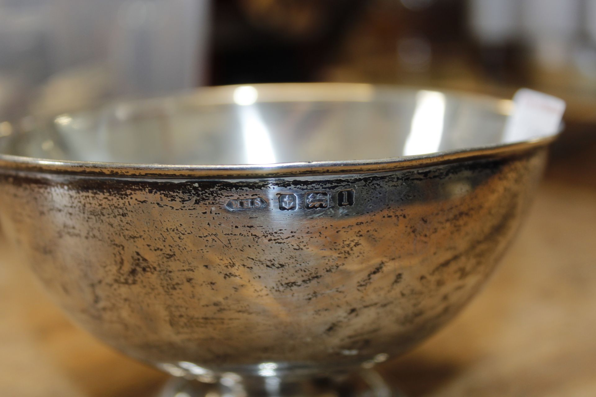 A Birmingham silver pedestal bowl approx. 3oz 101g - Image 2 of 2