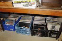 Four boxes of records