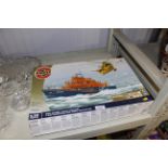 An Airfix model of Lifeboat unknown if complete