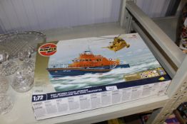 An Airfix model of Lifeboat unknown if complete