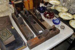 Four woodworking planes