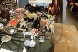 A collection of various ornaments to include Beswick, Sylvac, Lladro, Royal Doulton etc.