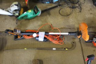 A Worx WA3551.1 cordless electric strimmer with 2.