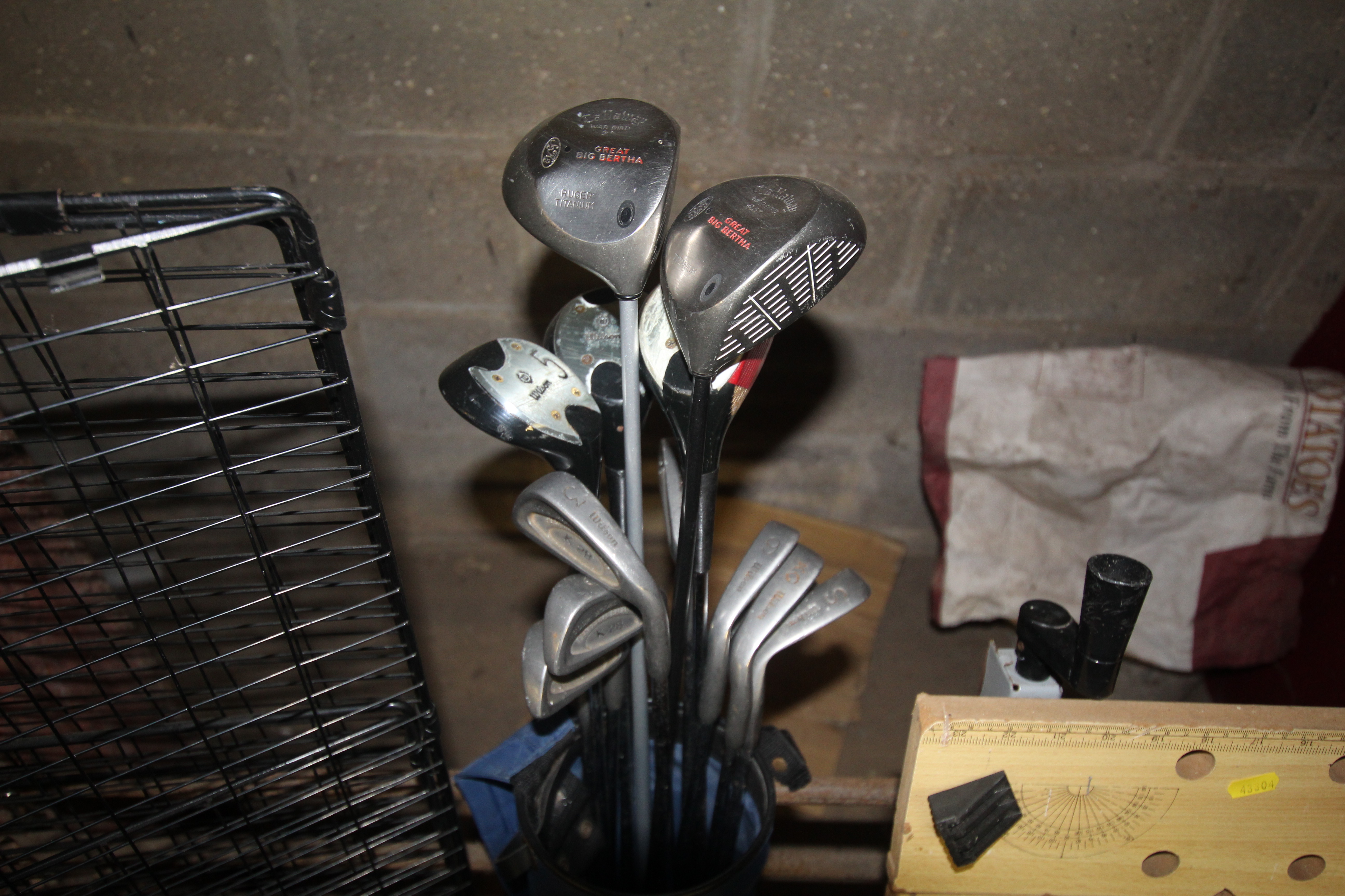 A golf bag and quantity of clubs to include Callow - Image 2 of 2