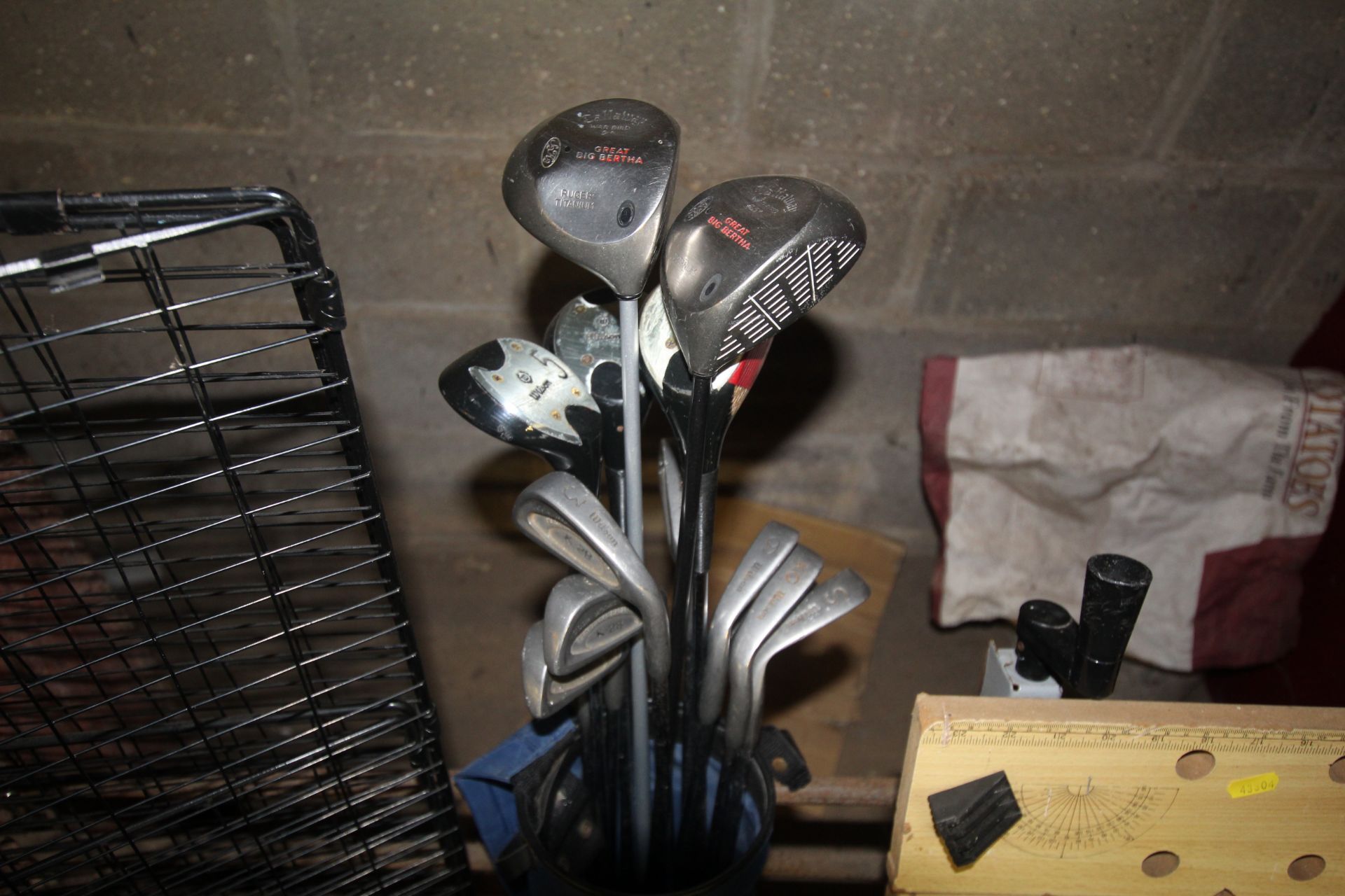 A golf bag and quantity of clubs to include Callow - Image 2 of 2