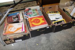 Three boxes of various magazines to include Nation