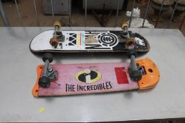 Two skateboards