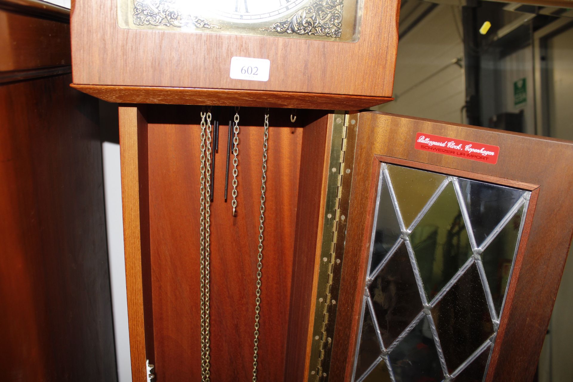 A reproduction mahogany grandmother clock "Tempus - Image 3 of 3