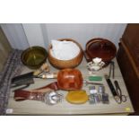 A collection of miscellaneous items including ciga