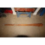 A pair of wooden rowing oars (approx. 6')