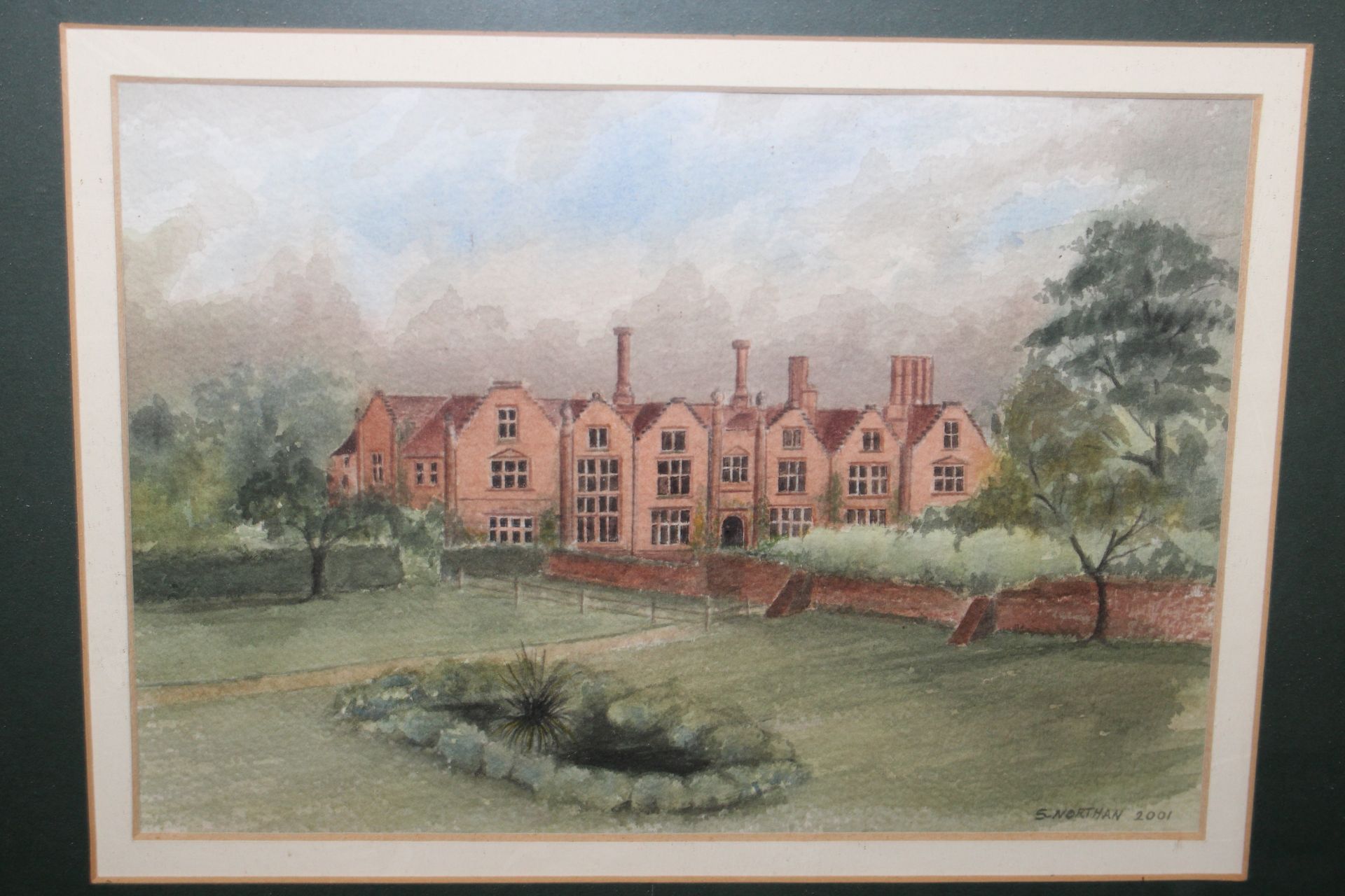 S R Pask, watercolour study of Seckford Hall and another by S Northan dated 2001 - Image 5 of 6