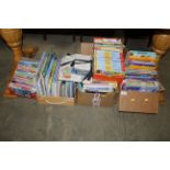 Five boxes of children's books