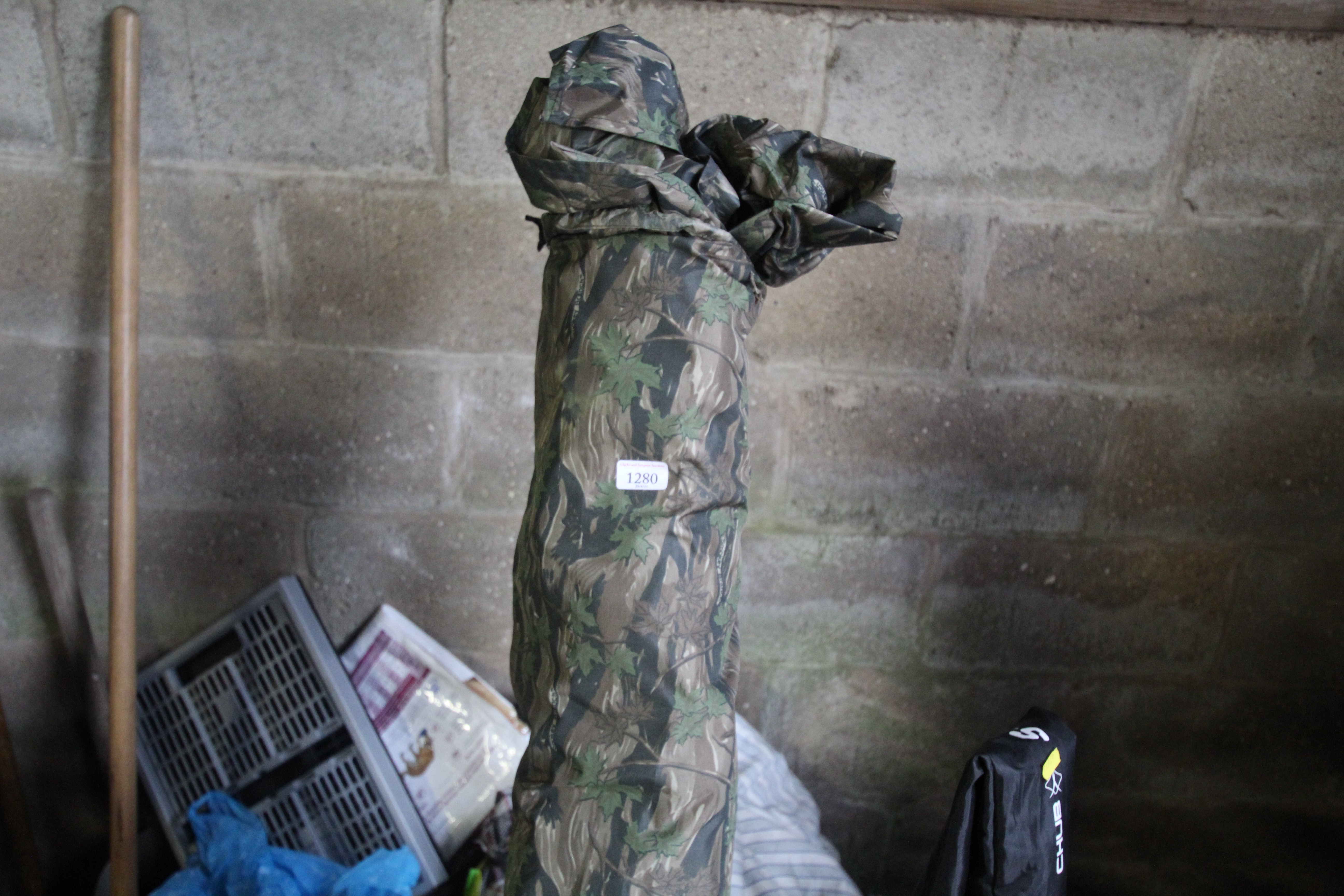 A camouflage print fishing shelter in bag - Image 2 of 2