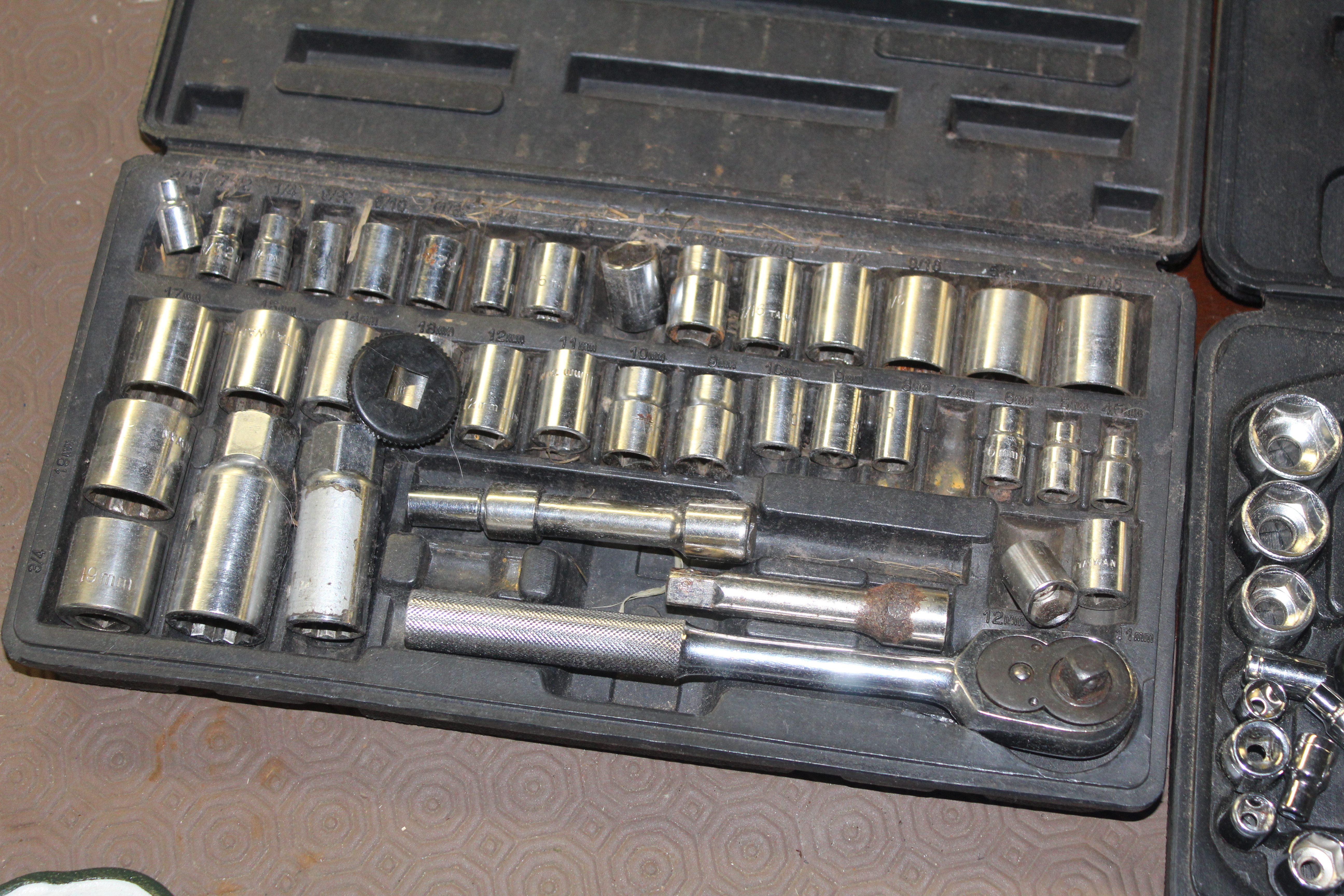 A part Stanley socket set in fitted plastic case t - Image 2 of 3