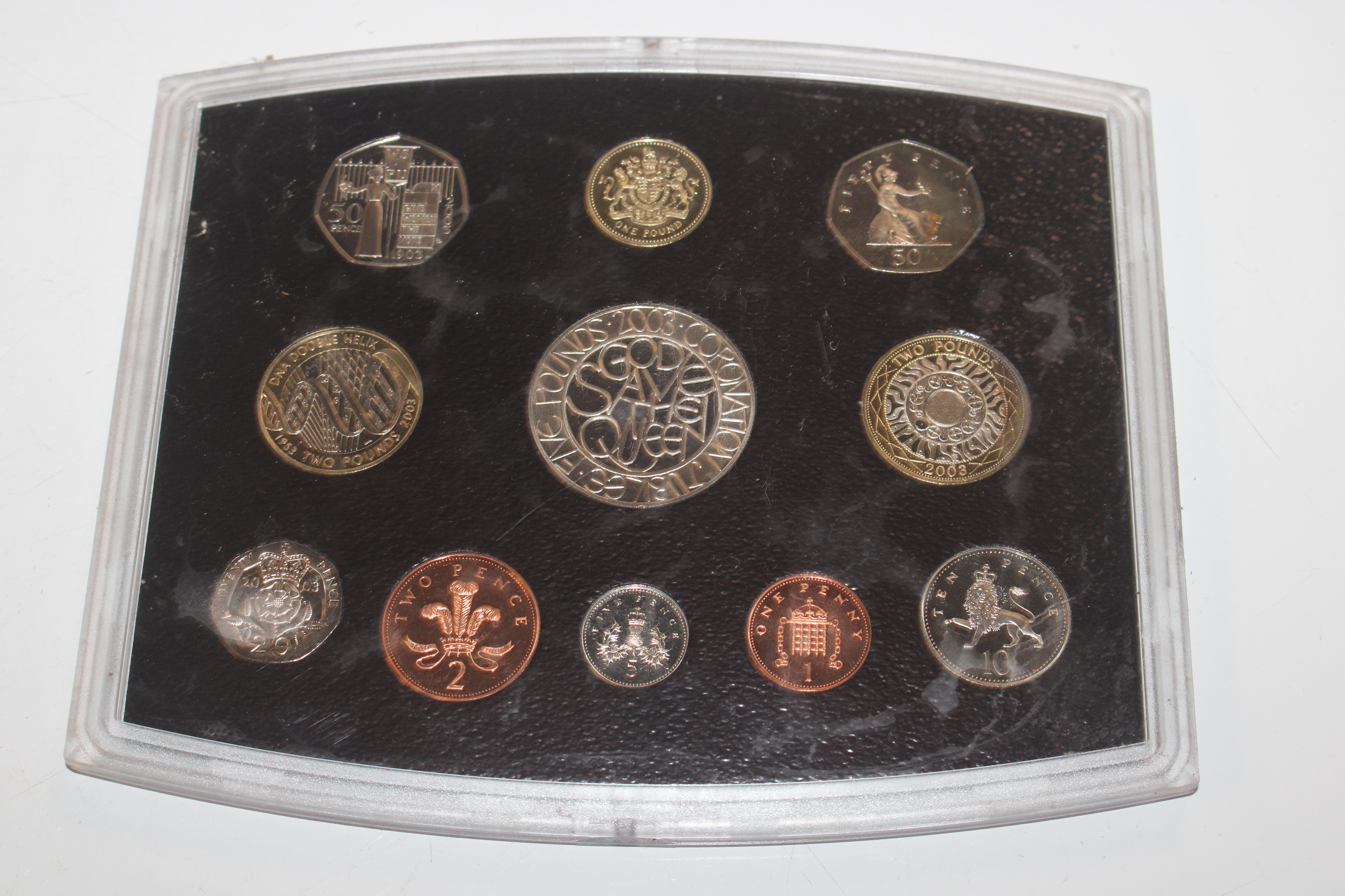 A box containing various cased coin collections - Image 8 of 16