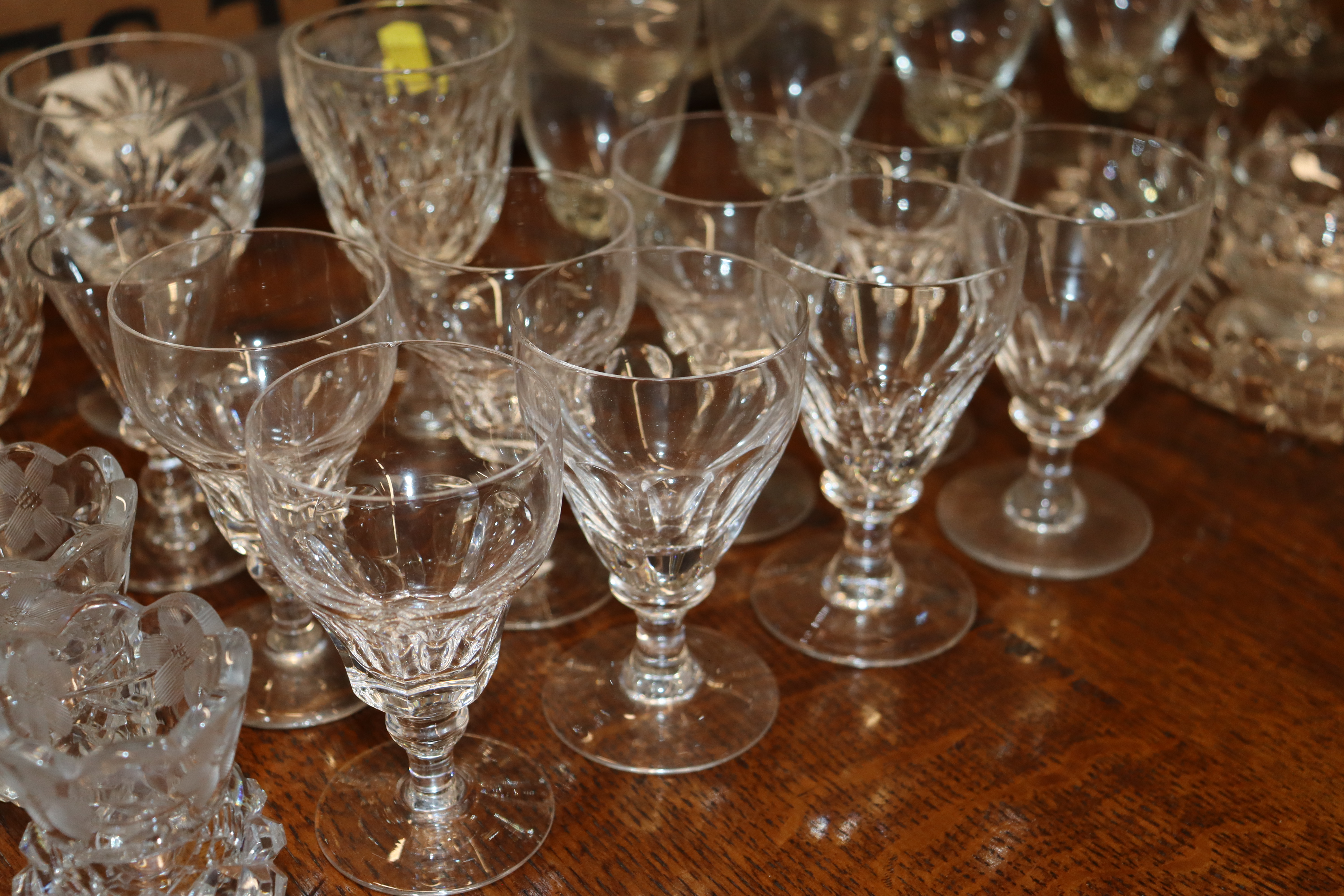 A quantity of various cut and other table glasswar - Image 3 of 4