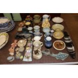 A collection of various Studio pottery etc.