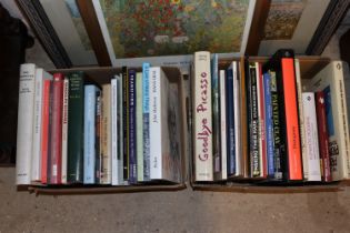 Two boxes of miscellaneous art reference books