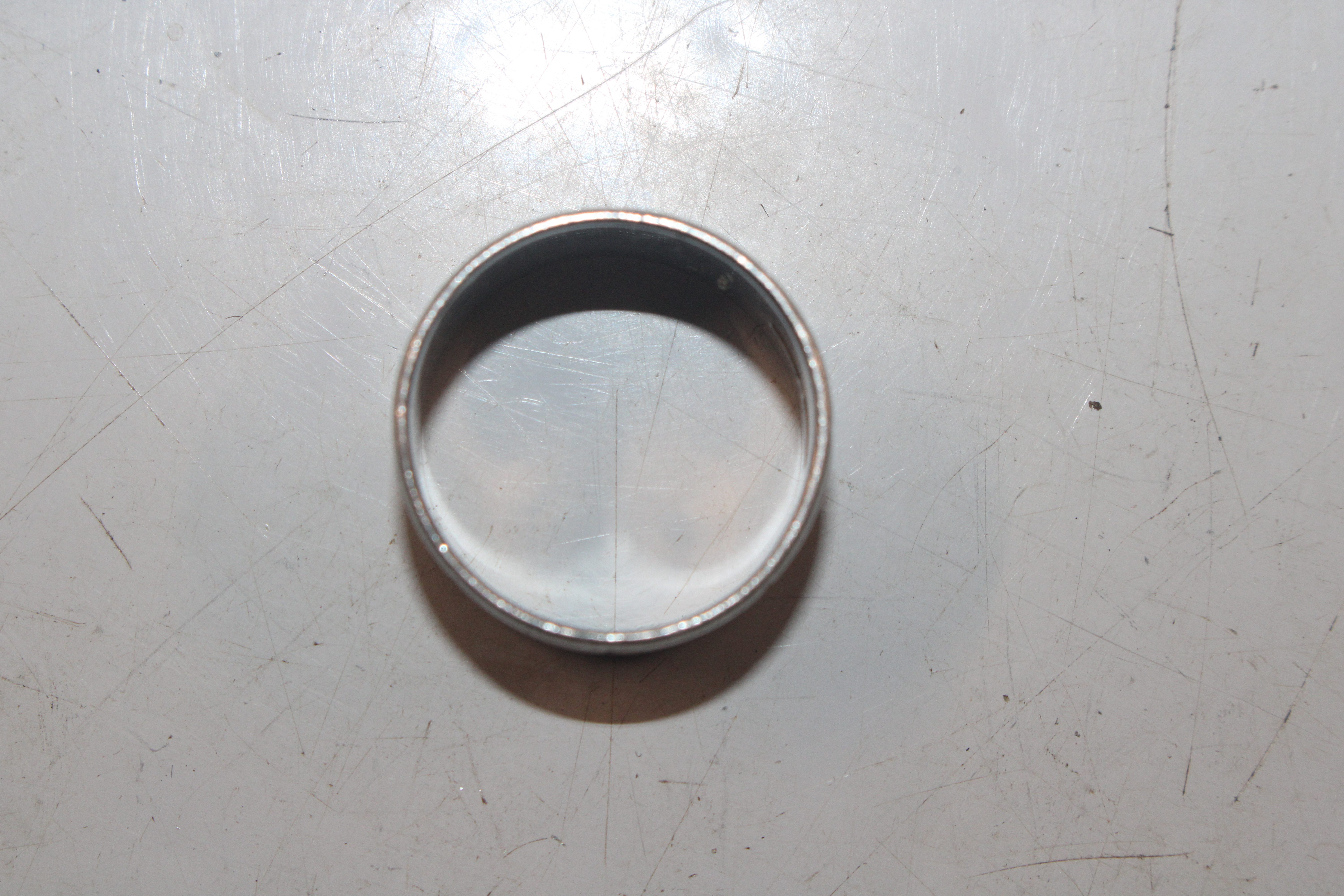 A platinum wedding band, ring size L, approx. 7.5g - Image 3 of 5