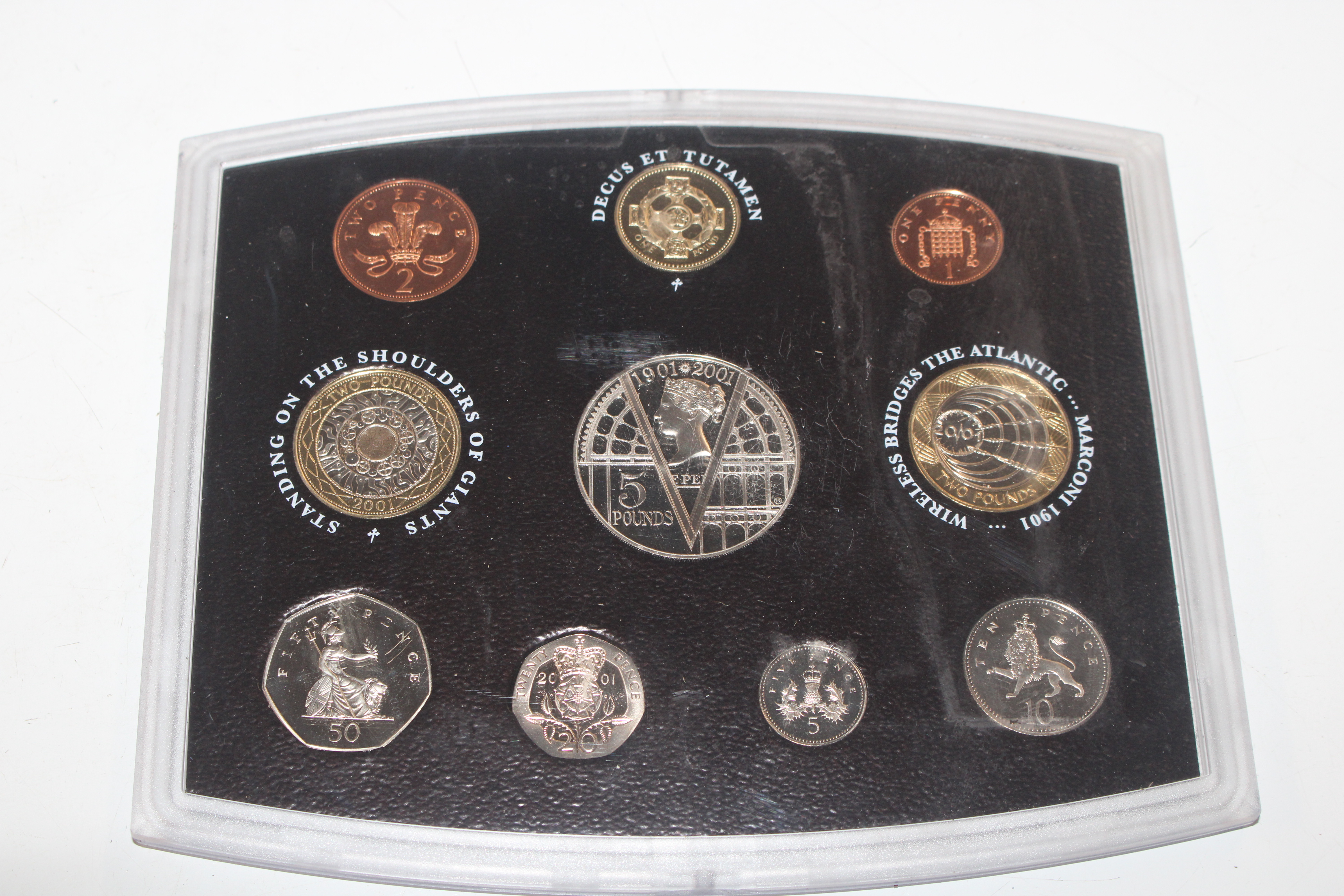 A box containing various cased coin collections - Image 6 of 16