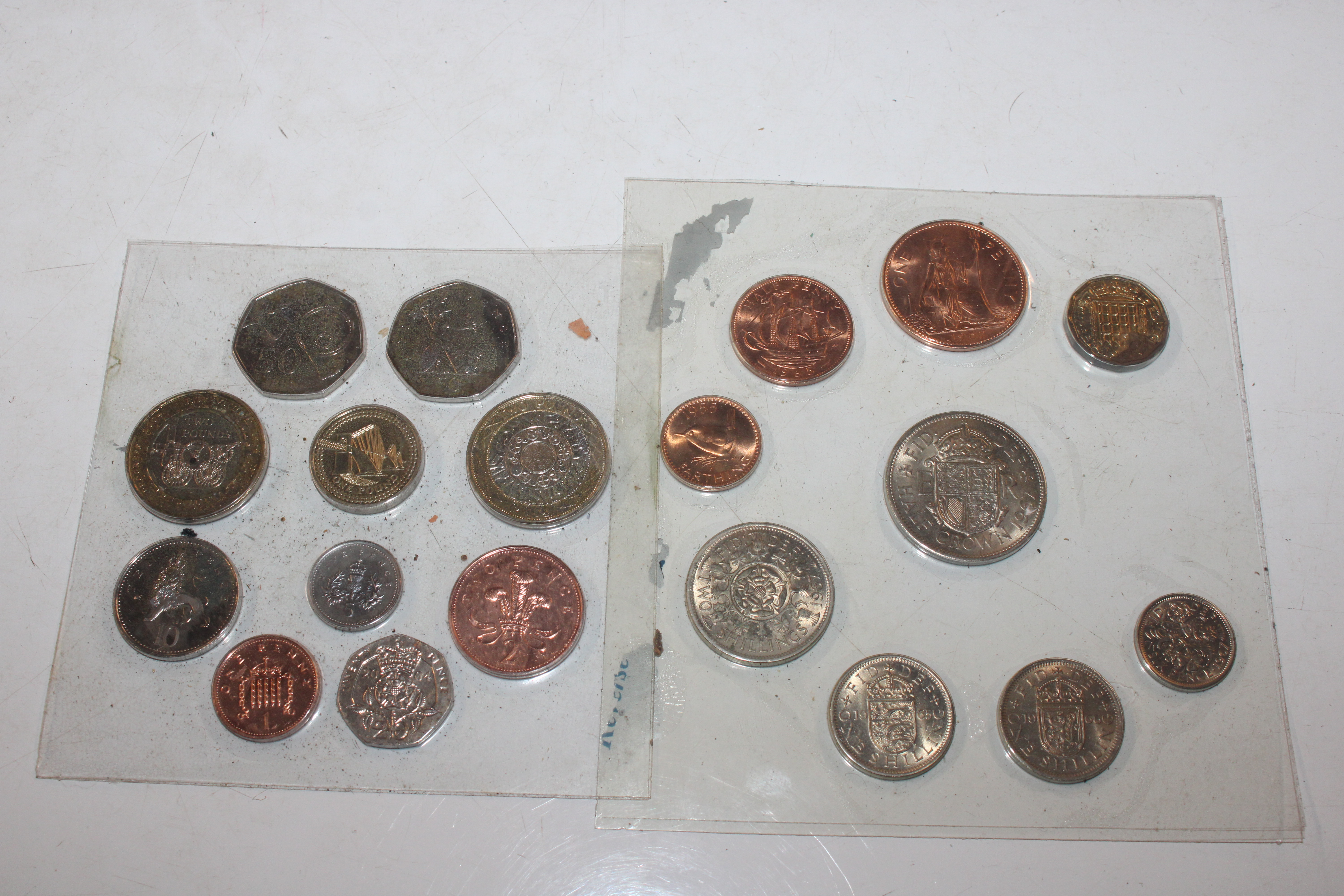 A box containing various cased coin collections - Image 10 of 16