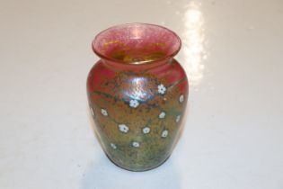 An Art Glass vase signed to base