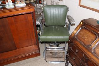 A 1960's Belmont barbers chair