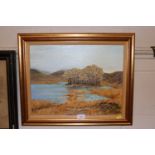 C. Bottomley, "Highland Gold" signed oil on canvas