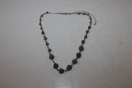 A Sterling silver and Labradite necklace approx. 25gms