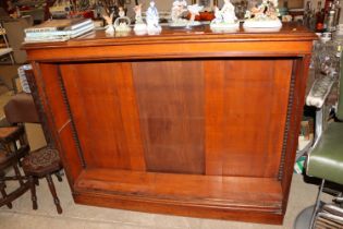 A Victorian mahogany open fronted bookcase