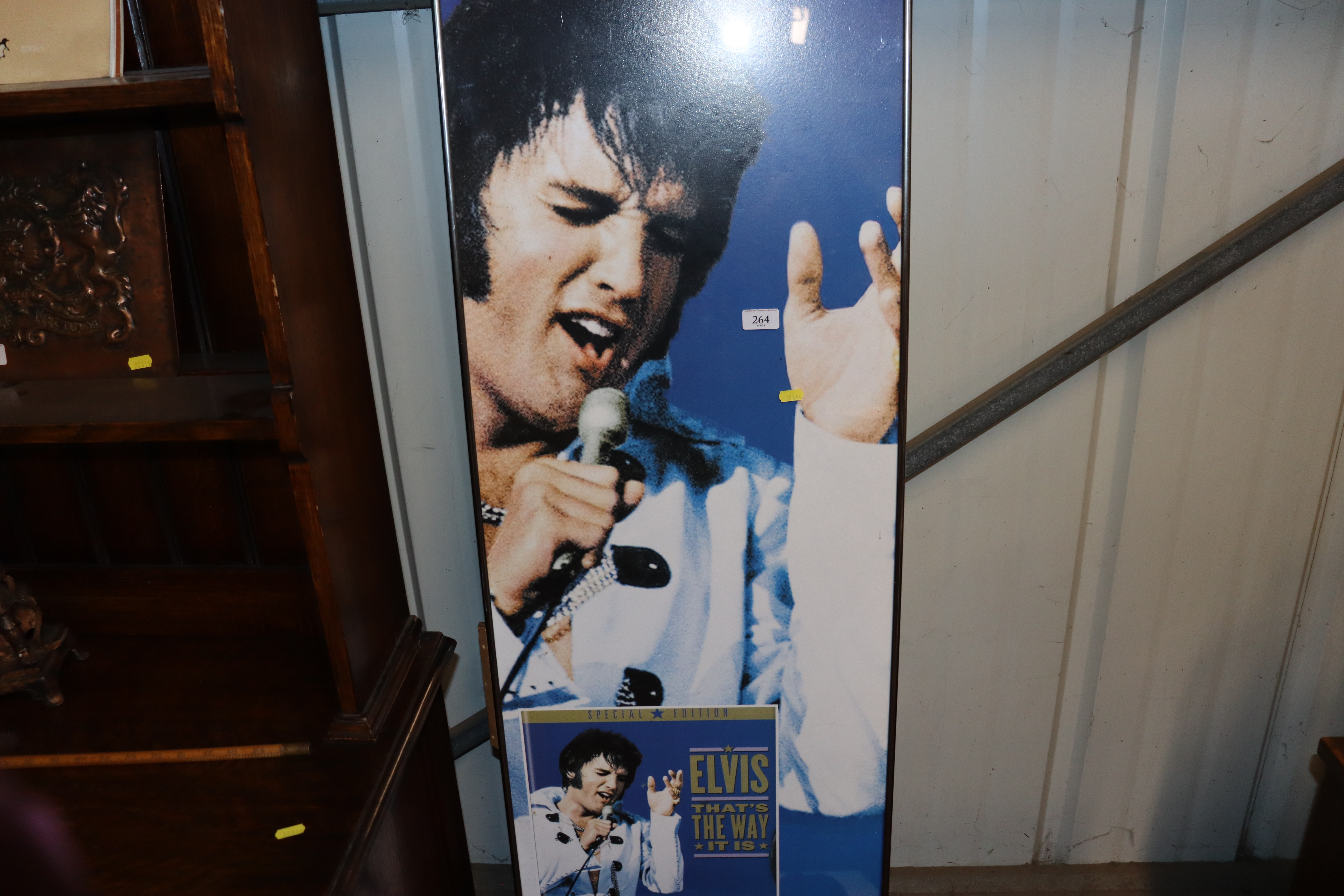 An Elvis Presley poster advert; a framed coloured - Image 4 of 5