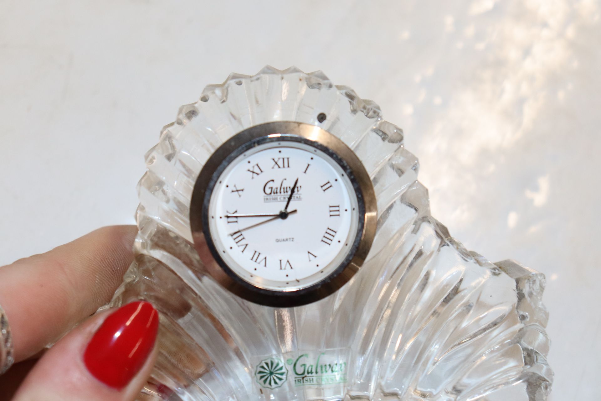 A Waterford lead crystal clock and a Galway Irish - Image 9 of 13