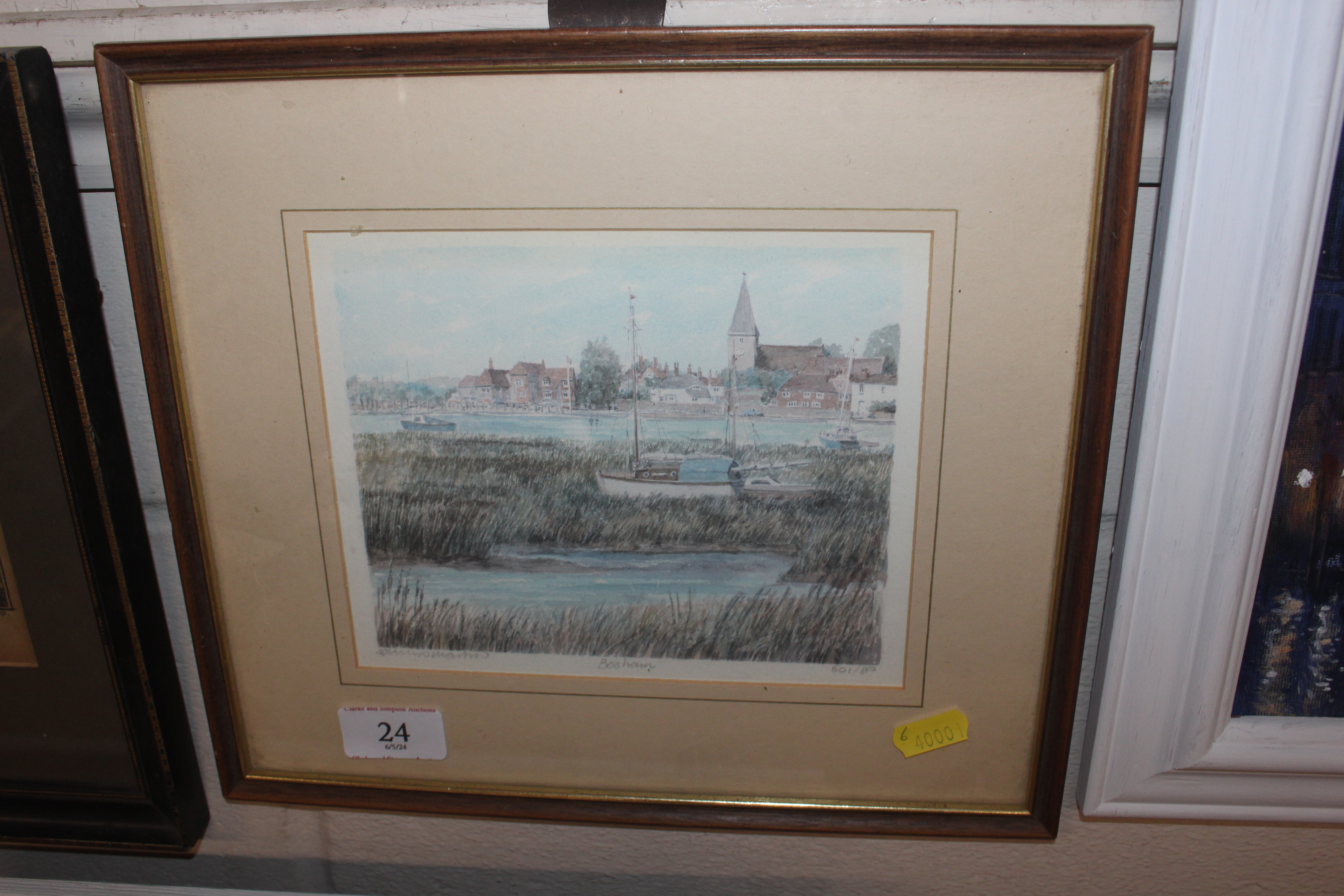 Pencil signed print of Bosham (Portraits of Britai