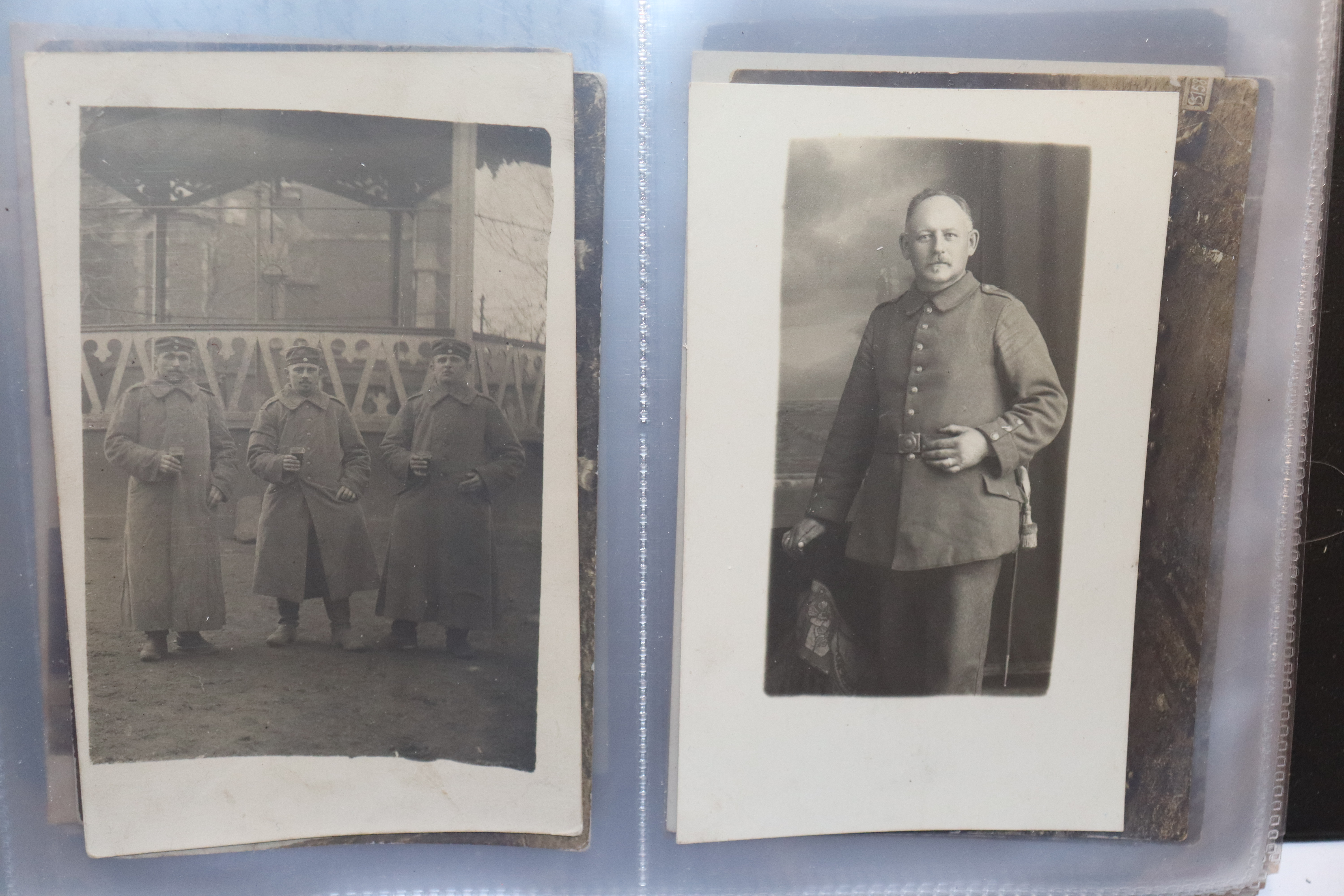 An album of German WWI post-cards, portraits and g - Image 9 of 11