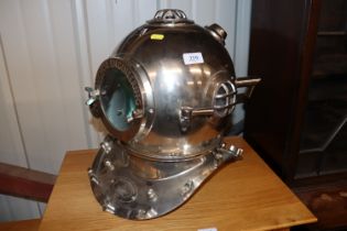 A reproduction divers helmet