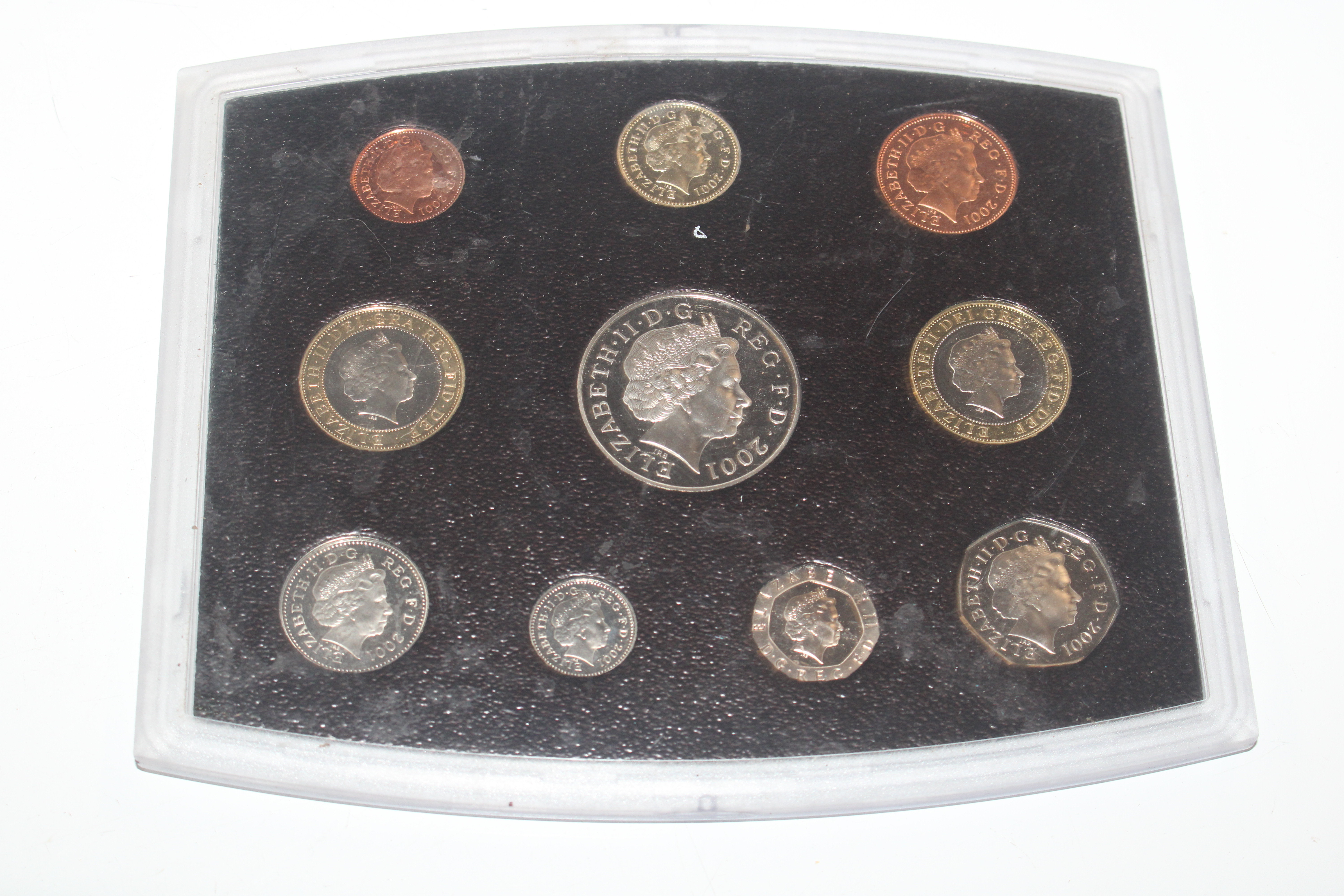 A box containing various cased coin collections - Image 7 of 16