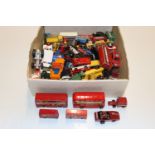 A box of various die-cast vehicles to include Dink