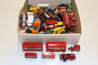 A box of various die-cast vehicles to include Dink