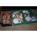 Three boxes of various sundry glass and china to i