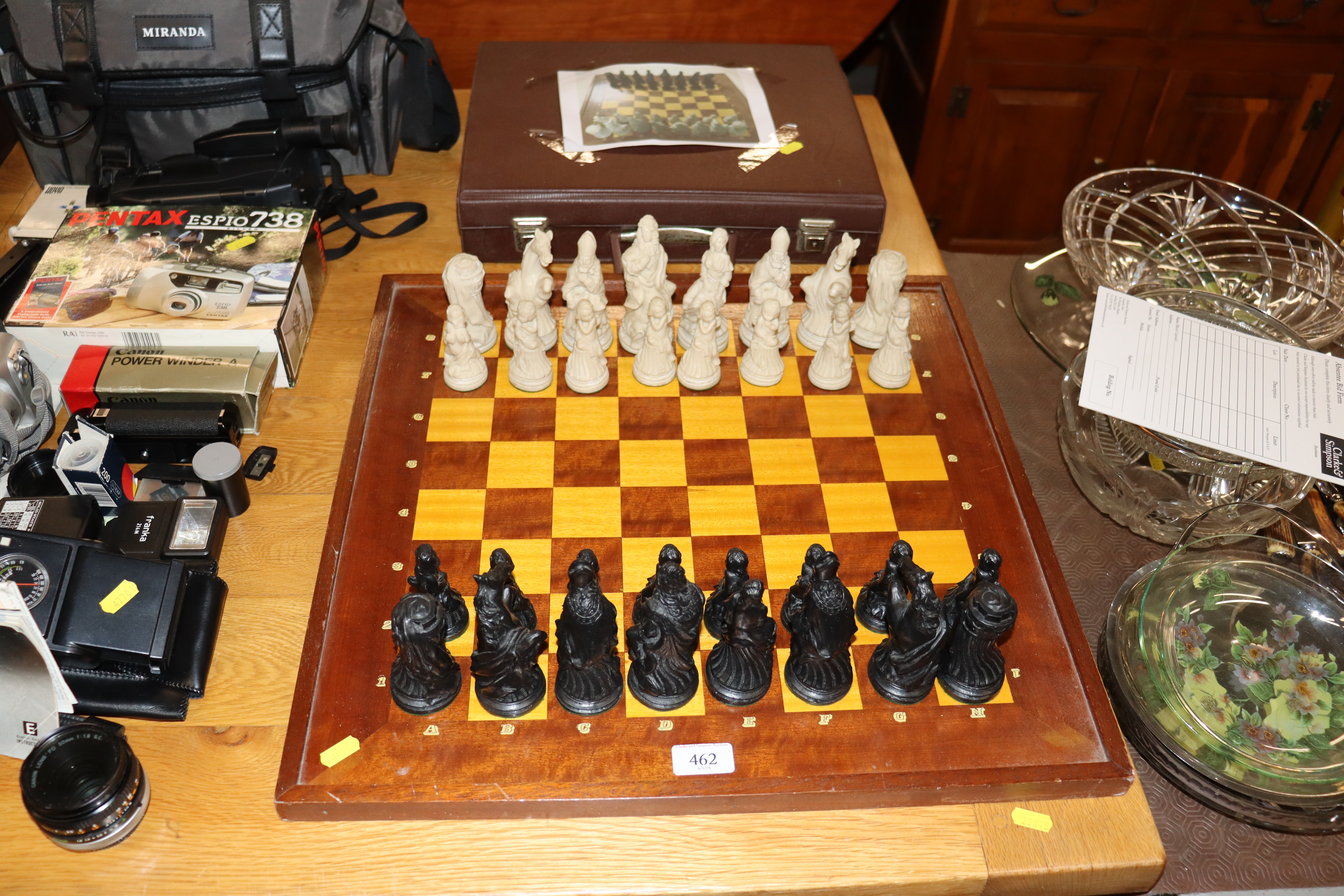 A chess set of classical design