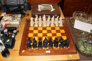 A chess set of classical design