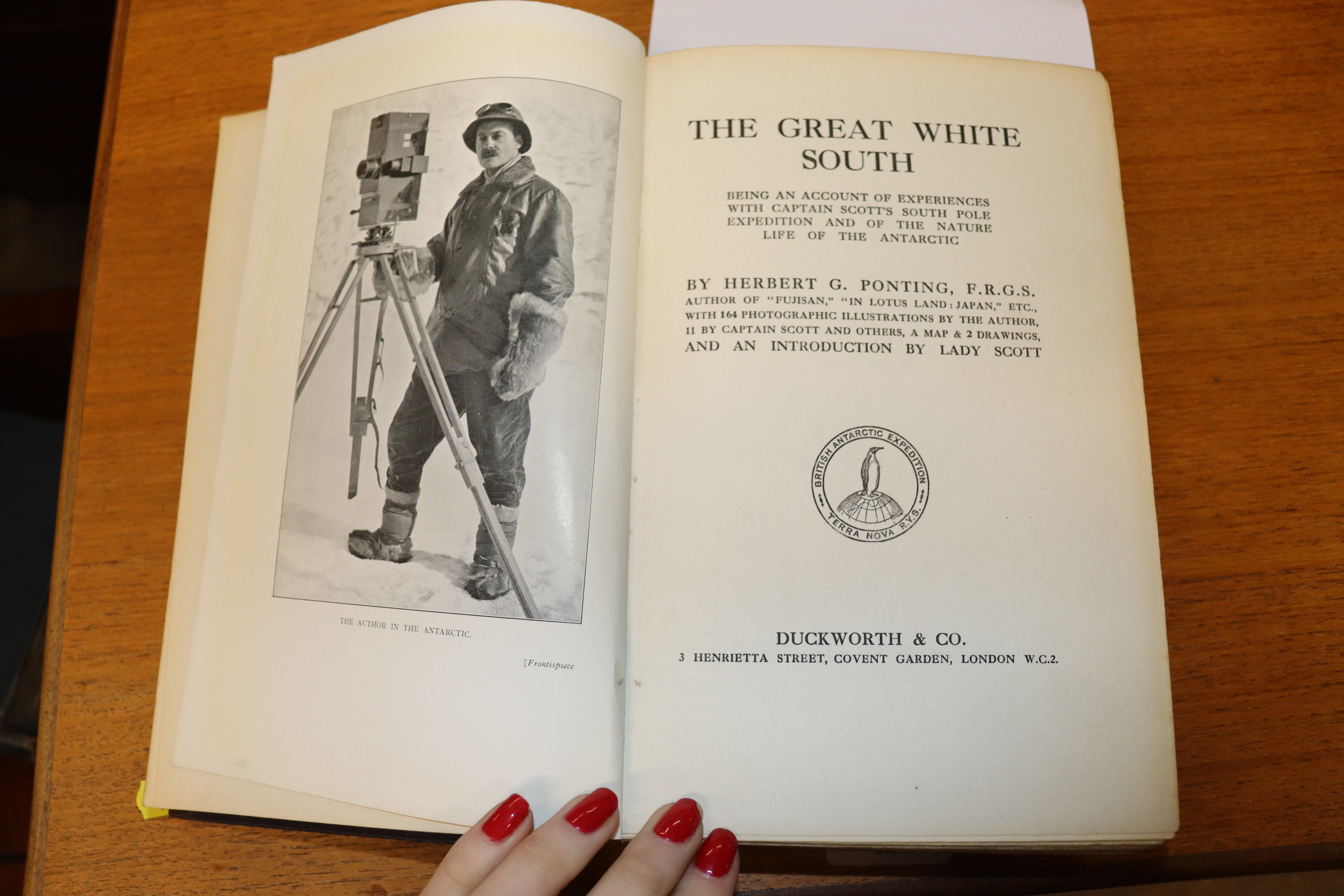 Scott's Last Expedition, volumes 1 & 2; and "South - Image 4 of 32